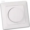 MILOS up LED-Dimmer, weiß matt mit Rahmen, unterputz DimmerSchalter, 230V LEDs