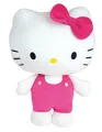 Jemini | Plüschtier Hello Kitty Squishy 40 cm | Weiches und Flauschiges Plüschkissen | ab Geburt | Großes dekoratives Format für Mädchenzimmer | offizielles Sanrio-Lizenzprodukt | Geschenkidee für
