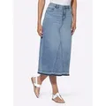 heine A-Linien-Rock Jeansrock blau 40