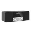 TechniSat CABLESTAR 400 - Stereoradio für unverschlüsselte Digitale Radioprogramme via Kabel (incl. Fernbedienung, DVB-C Radio, AUXin, IEC in, 3.5mm Klinke, Uhr, Stereolautsprecher 20 W) schwarz