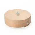 ORION LIGHTSTYLE Baldachin Abdeckung (Ø 100 mm), Höhe 30 mm, Deckenbaldachin für Hängeleuchte, Holz natur