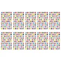 Oblique Unique® 700x Buchstaben Sticker Alphabet ABC Aufkleber Bunt Hologramm Effekt 10 Bögen á 70 Stück für Schuleinführung zum Basteln Scrapbooking