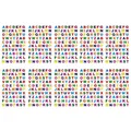 700x Buchstaben Sticker Alphabet ABC Aufkleber Bunt Hologramm Scrapbooking uvm.