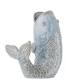 Bloomingville Creative Collection Hiro Vase, Blau, Steingut, L17xH21xB13,5 cm