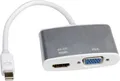 Roline Mini-DisplayPort / VGA Adapterkabel Mini DisplayPort Stecker, VGA 15pol. Buchse 0.10m Silber