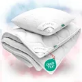 KNERST Kinder Bettdecke 135x200 Kissen 80x80 Ganzjahresdecke Set Atmungsaktiv