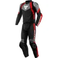 Dainese Avro 4, Lederkombi 2tlg. - Schwarz/Grau/Rot - 56