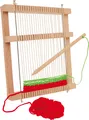 small foot Webrahmen "Kompakt" aus Holz, inkl. Wendekamm und drei Wollknäulen, a