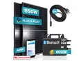 SUNNIVA® 850W Balkonkraftwerk 800W komplett Steckdose - TSUN 800W Wechselrichter - PV Solaranlage Komplettset - 2x 425W Solarmodule - inkl. 5m Kabel - Bluetooth WIFI