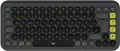 Logitech POP Icon Keys - Tastatur - kabellos - Bluetooth LE - QWERTZ - Deutsch - Graphite, grün (920-013059)