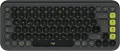 Logitech POP Icon Keys USB und Bluetooth Deutsch schwarz/grau (kabellos)