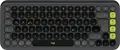 Logitech POP ICON KEYS Bluetooth Tastatur Deutsch, QWERTZ Graphite Easy Switch 3 Geräte, Multimediatasten, Multipair-Funktion