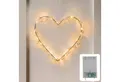 COZY HOME LED-Lichterkette Lichterketten Herz Lichterkranz LED Herz mit Stecker warmweiß Fenster