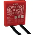 Löschdecke DIN EN 1869:2001 L1800xB1200mm silikonbesch.Glasfasergew.m.Hardbox