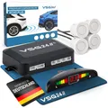 Display Premium Einparkhilfe Rückfahrwarner PDC inkl. 4 Sensoren e13 Weiß VSG24