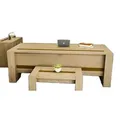 JVmoebel Schreibtisch Designer Brauner Schreibtisch Büro Möbel Arbeitszimmer Modern (1-St., 1x nur Schreibtisch), Made in Europa braun