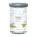 Yankee Candle Signature Duftkerze ; große Tumbler-Kerze mit langer Brenndauer „Clean Cotton“ ; Soja-Wachs-Mix ; Perfekte Geschenke für Frauen