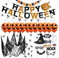 XXL Halloween Deko Set - für Gruselige Dekoration Indoor & Outdoor wie Spinnenetz