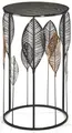 Kobolo - Vielseitiger Beistelltisch - Eleganter Ziertisch aus Metall und Holz - Dekorativer Nebentisch - Vielseitiger Ablagetisch und Couch-Tisch - kunstvoller Hochwertiger Kleinmöbel Couch-Tisch