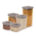 5999108475672 ZESTAW 5 POJEMNIKÓW NA ŻYWNOŚĆ BERLINGER HAUS BH-8576 TAUPE BERLIN