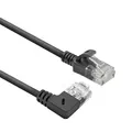 ACT CAT6A Netzwerkkabel 90° gewinkelt nach rechts, U/UTP LSZH LAN Kabel Dünn 3.6mm Slimline, Flexibles Ethernet Kabel mit RJ45 Stecker, für den Einsatz in Datenzentren, 5 Meter, Nach rechts DC2905