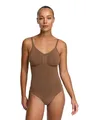 cfab Shapewear Damen Body Bauchweg mit Slip, Sculpting Bodysuit figurformend für Taille und Mitte, verstellbare Träger, glatte Silhouette unter Kleidung, Strong Support, weich atmungsaktiv XS-5XL Slim