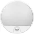 Adviti Agat Modern Aussenlampe mit Bewegungsmelder 4000K IP54 (800lm Wei) - Weiß
