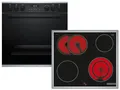 Bosch HND671FH61 Set Einbauherd HET278BB0 Schwarz + Glaskeramikkochfeld NKN64RGA2E herdgebunden