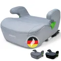 Osann Junior Isofix, Sitzerhöhung Auto Kinder, extra weiche und sichere Kindersitzerhöhung mit Isofix, 126-150 cm (ca. 15-36 kg), Sitzschale i-Size - Dolphin Grey