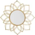 Beliani Dekospiegel MILLY Gold 4x67x67