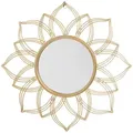 Wandspiegel Milly 67 Cm 67 Cm Metall Gold