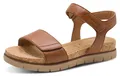 Tamaris Comfort Ledersandalette - Cognac Leder : 37 : Normal Größe: 37 Weite: Normal