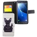 Samsung Galaxy J7 (2016) Handyhülle Bookcover Weiß