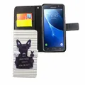 Handyhülle für Samsung Galaxy J7 (2016) Schutztasche Wallet Cover 360 Case Weiß