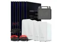 SUNNIVA Balkonkraftwerk 4000W mit 8,96 kWh Speicher, (MARSTEK 4x B2500-D, BIFAZIAL FULLBLACK komplett Steckdose, PV Solaranlage Komplettset mit Solarspeicher, 8x 500W N-Type Glas Bifacial Module)