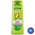 3X Fructis Shampoo 250 Ml. Hydra Locken