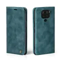 LBH Handyhülle für Xiaomi Redmi Note 9 in Petrol Blau mit Karten- und Geldfach Smartphone Hülle mit Standfunktion Flip Case Schutzhülle Magnetverschluss Vintage
