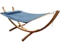 Hängematte mit Holzgestell axi Set Hawaii blau