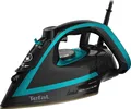 Tefal Dampfbügeleisen Puregliss, 3000 W, 280 g/Min. Dampfstoß, XL Wassereinfüllöffnung, 3000 W, stabile Ablage, Kalkfilter, Auto-Abschaltung, schwarz/türkis, FV8066