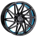 Keskin Wheels Kt20 Black Painted Blue Inside 8x18 ET 30 5/112 Alufelge Blau