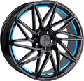 18 Zoll KESKIN KT20 5x112 ET30 Alufelgen BLACK PAINTED BLUE INSIDE