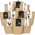 LuxusKollektion DIY-Adventskalender Adventskalender Kraftpapiertüten mit Weihnachtskarten - Bastelset für