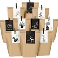 Adventskalender Kraftpapiertüten mit Weihnachtskarten - DIY Bastelset