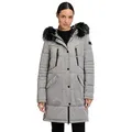 Betty Barclay Steppjacke Damen mit Kapuze grau|silberfarben 40