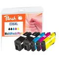 Peach Spar Pack Plus Tintenpatronen kompatibel zu Epson No. 35XL, T3591*2, T3592, T3593, T3594