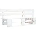 vidaXL 4-tlg. Paletten-Lounge-Set Weiß Imprägniertes Kiefernholz - Weiß