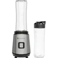 KitchenBrothers Mini Standmixer - Mixer to Go - Smoothie Maker - 2 To-Go Becher 600 ml - Edelstahl