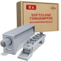 Softclose Türdämpfer Schrank 8er Set  Türdämpfer Küche zum Softclose Nachrüst...