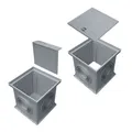 Marley Einlaufschacht 300x300mm + Schacht ohne Boden, Geruchsverschluss + Deckel