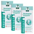 BADERs PROTECT Mundhygiene Kaugummi aus der Apotheke. Antibakterieller Schutz für den Mundraum mit Teebaumöl, Grüntee und Xylit. 3 x 20 Kaugummi-Quadrate